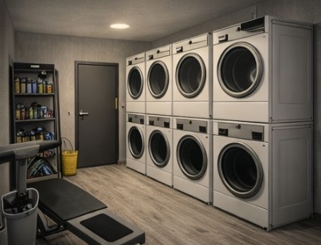 Laundry and gym unit